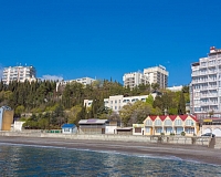 Санаторий Дубна в Крыму, вид снаружи Санаторий Дубна (Крым)