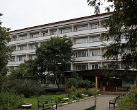 Санаторий Аксаковские зори в Дмитровском шоссе, вид снаружи Санаторий Аксаковские зори (Дмитровское шоссе)