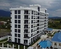 Отель Парадайз Бич в Пицунде, вид снаружи Отель Парадайз Бич (Пицунда)